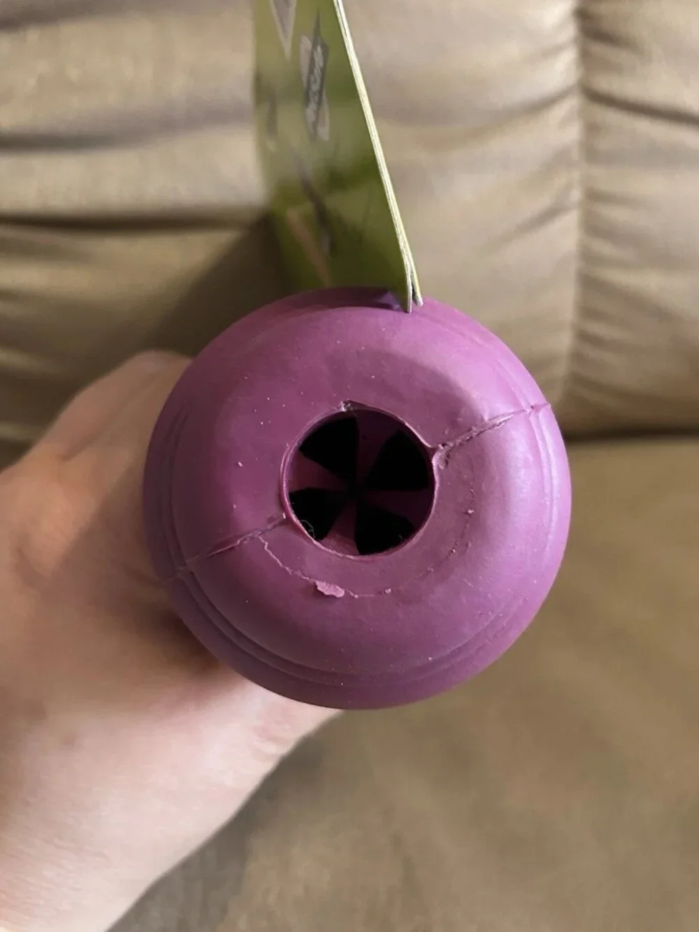 NWT Pet Safe Busy Buddy Chuckle Treat Dispensing Toy Purple